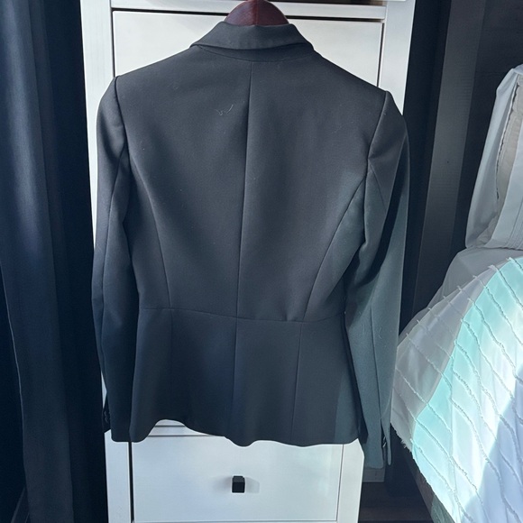 Zara BLACK Blazer with SATIN Lapel,Pocket,Button Accents✨ - Picture 2 of 5